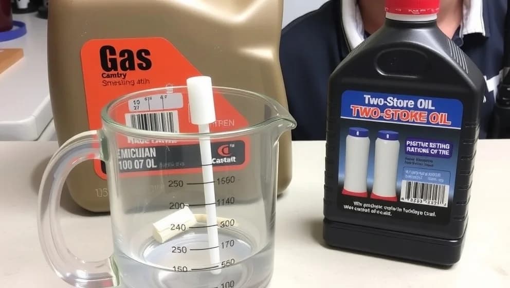 Hur mycket 2 taktsolja till 5 liter bensin