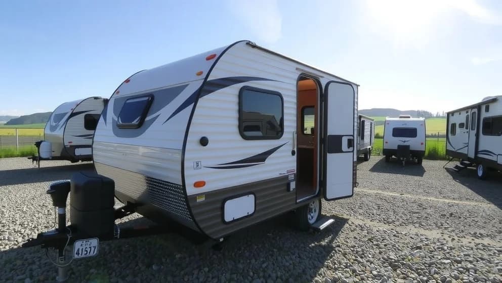 Liten husvagn till salu på Blocket