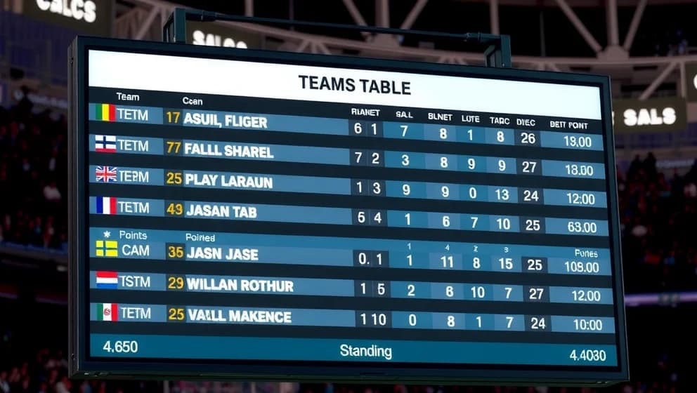 Poängställning i Gefle IF Fotboll