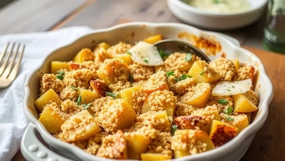 Potatis i ugn med parmesan och panko