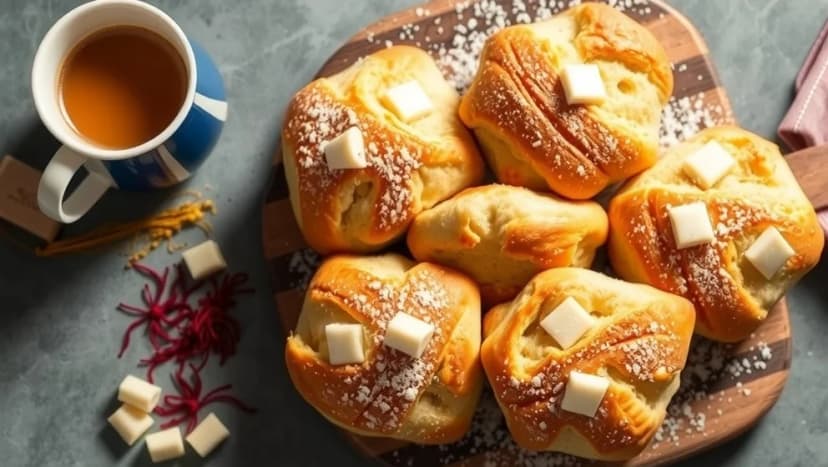 Saffransbullar med vit choklad hemma