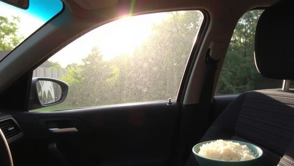 Ta bort fukt i bilen med ris och spara pengar